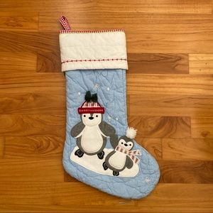 Pottery barn kids penguin Christmas stocking